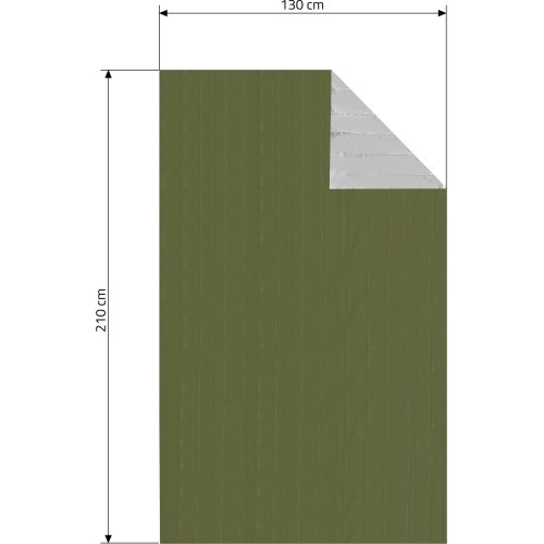 Izotermiskā folija Cattara SOS, zaļa, 210x130 cm