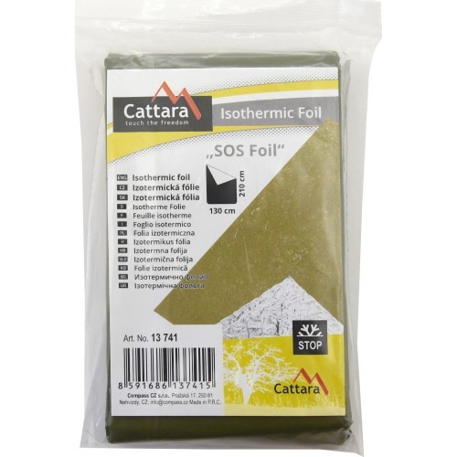 Isothermal Foil Cattara SOS - Green 210x130cm