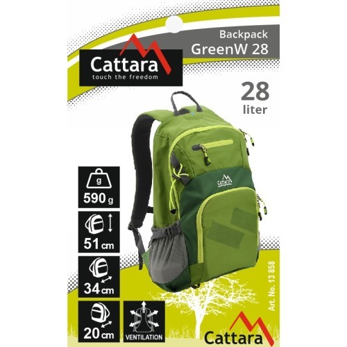 Mugursoma Cattara GreenE, 28 l