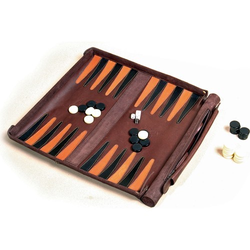 Leathersafe Roll & Play Packgammon'