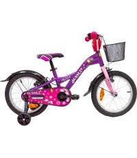 4KIDS Bubble 16" bike, size 10" (25.5 cm), aluminium, violet