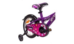 4KIDS Bubble 16" bike, size 10" (25.5 cm), aluminium, violet