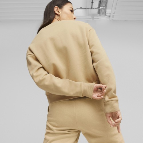 Женский свитшот Puma Ess+ Relaxed Crew FL, кремовый 676801 84
