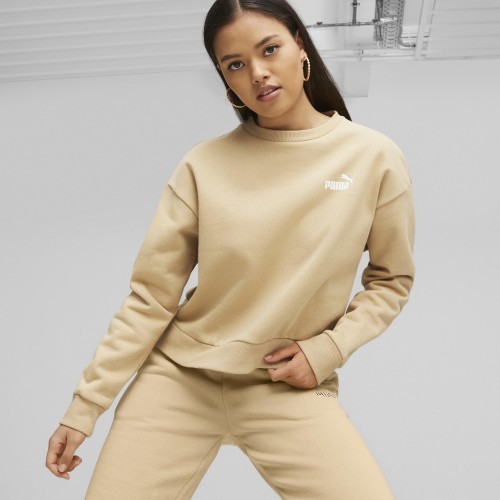 Puma Ess+ Relaxed Crew FL women's sweatshirt, cream 676801 84