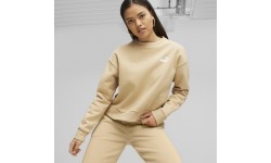 Puma Ess+ Relaxed Crew FL sieviešu džemperis, krēmkrāsas 676801 84