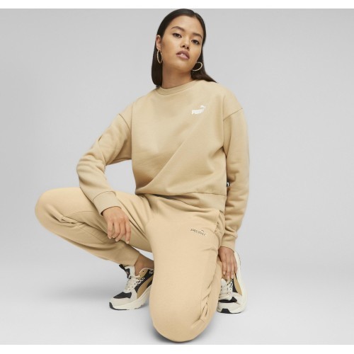 Puma Ess+ Relaxed Crew FL women's sweatshirt, cream 676801 84