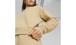 Puma Ess+ Relaxed Crew FL women's sweatshirt, cream 676801 84