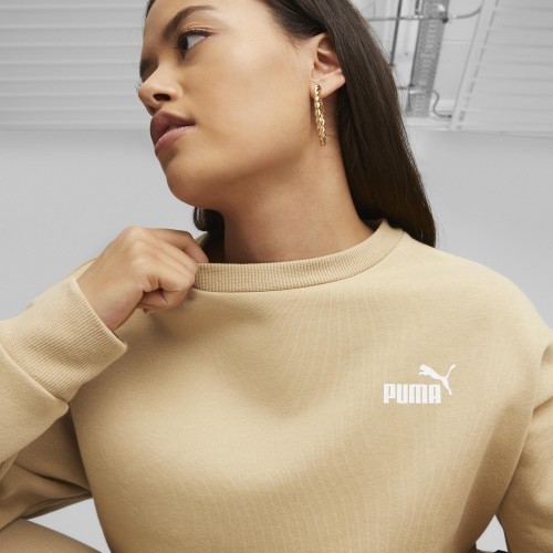 Женский свитшот Puma Ess+ Relaxed Crew FL, кремовый 676801 84