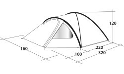 Telts Outwell Cloud 2, 2022