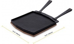 Ooni double-sided cast-iron frying pan