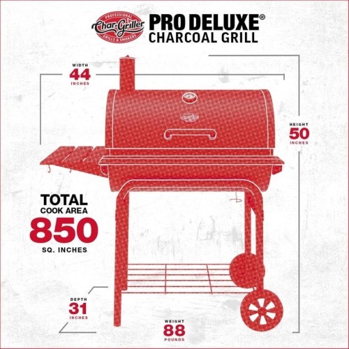 Char-Griller Pro-Deluxe outdoor grill