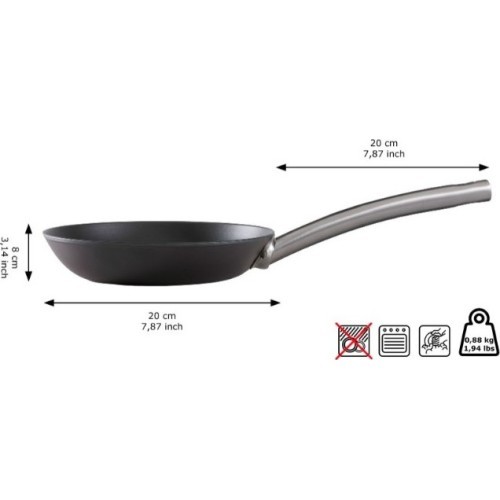 Skottsberg oglekļa tērauda panna 20cm