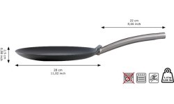 Skottsberg Crepe 28cm Oglekļa tērauda krepu panna