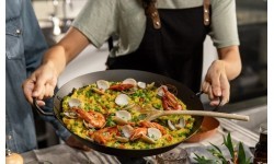 Oglekļa tērauda paella panna Skottsberg 38cm