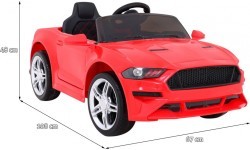 Elektromobilis bērniem GT Sport, sarkans