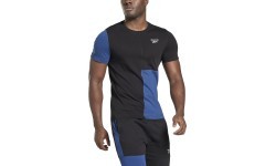 Reebok Panel Tee vīriešu T-krekls, zils/melns, HG3198