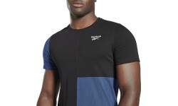 Мужская футболка Reebok Panel Tee, сине-чёрная, HG3198