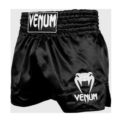 Muay Thai šorti Venum Classic - melni/balti