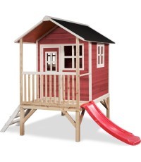 Деревянный игровой домик EXIT Loft 300 - красный