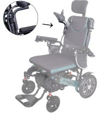 Elektriskā ratiņkrēsla vadības sviras turētājs inSPORTline