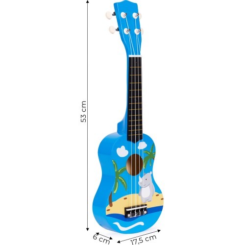 Children's ukulele guitar wooden 4 strings nylon pick ECOTOYS