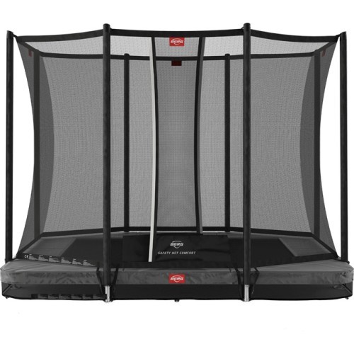 Batuts BERG Ultim Favorit InGround 280 Grey ar drošības tīklu Comfort