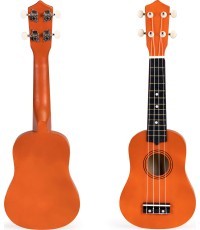Bērnu koka ukulele ar 4 stīgām ECOTOYS