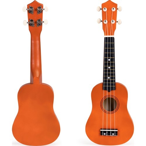Bērnu koka ukulele ar 4 stīgām ECOTOYS