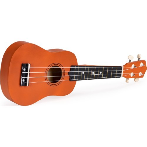 Bērnu koka ukulele ar 4 stīgām ECOTOYS