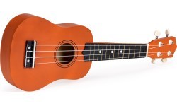Bērnu koka ukulele ar 4 stīgām ECOTOYS
