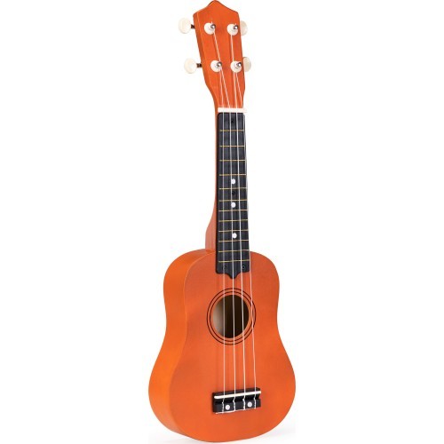 Bērnu koka ukulele ar 4 stīgām ECOTOYS