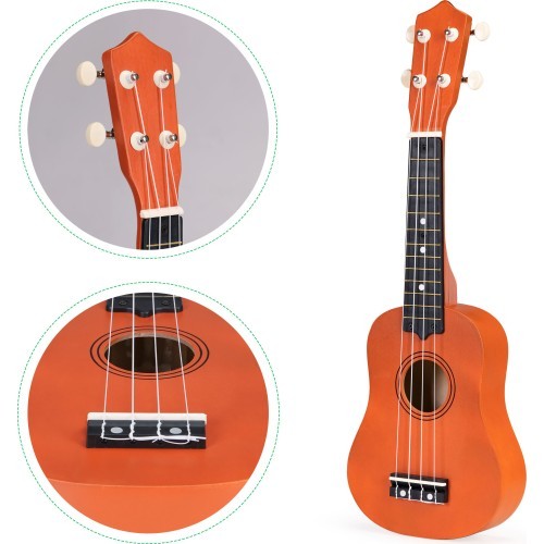 Children's ukulele guitar wooden 4 strings nylon ECOTOYS