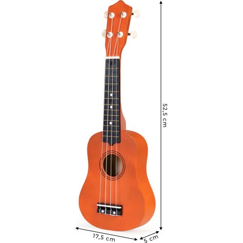 Children's ukulele guitar wooden 4 strings nylon ECOTOYS