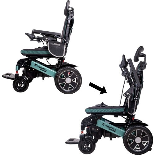 Elektriskais ratiņkrēsls inSPORTline Hawkie Evo Plus II ar regulējamu atzveltni 700 W