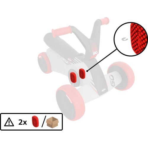 Педаль BERG GO² SparX Red (2 шт.)