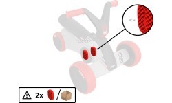 BERG GO² SparX Red pedālis (2 gab.)