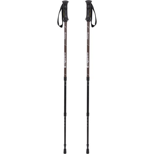 Nordic Walking Telescopic Poles inSPORTline Treking - Dark Brown
