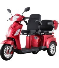Двухместный трехколесный электрический самокат inSPORTline Zorica Duo - Red