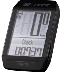 FORCE Rapid 16f Wireless Bike Computer, black