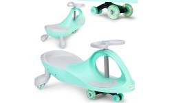 Детский электромобиль Gravity со светодиодными колёсами, зелёный, ECOTOYS