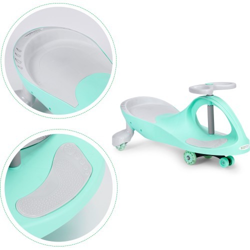 Bērnu mašīna Gravity ar LED riteņiem, zaļa, ECOTOYS