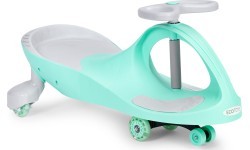 Детский электромобиль Gravity со светодиодными колёсами, зелёный, ECOTOYS