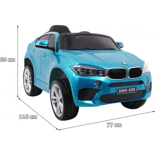 Elektromobilis BMW X6M, zils