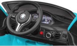 Elektromobilis BMW X6M, zils