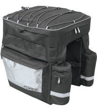 Velosipēdu pannier FORCE Target, melns, 32l