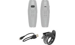 Priekšējais lukturis FORCE Shark 700 USB (melns)