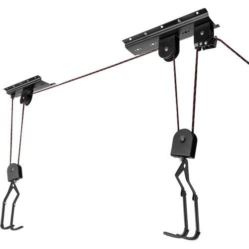 FORCE Lifty Ceiling-Mounted Bike Holder (steel, black)