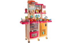 Kitchen Kitchenette with Light and Sound Function 65 pcs. Pink