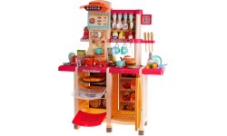 Kitchen Kitchenette with Light and Sound Function 65 pcs. Pink