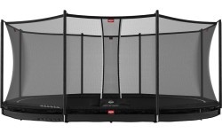 BERG Grand Favorit InGround 520 melns + drošības tīkls Comfort